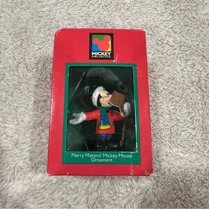 vintage disney mickey unlimited mickey mouse merry makers christmas ornament